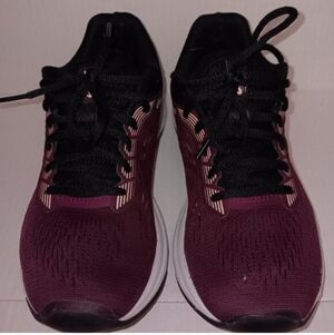 ASICS  Burgundy Athletic Running Shoes Size 8 - Black Accents